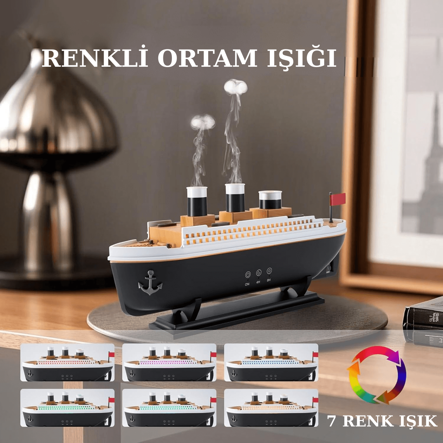 Titanik Aromaterapi Hava Nemlendirici Difüzör - NISHORA