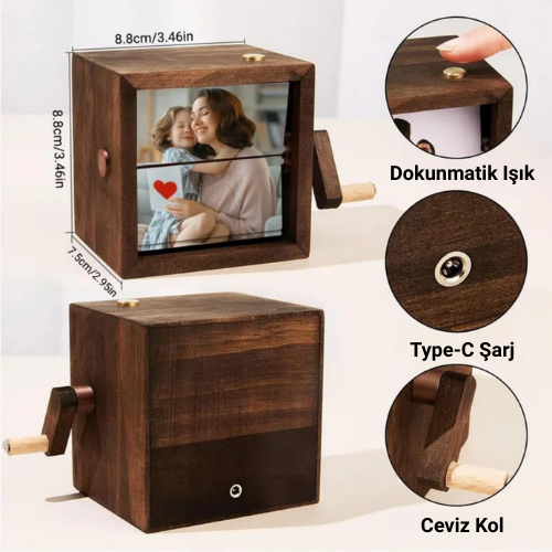 Işıklı Özel Fotoğraf Kutusu (El yapımı)