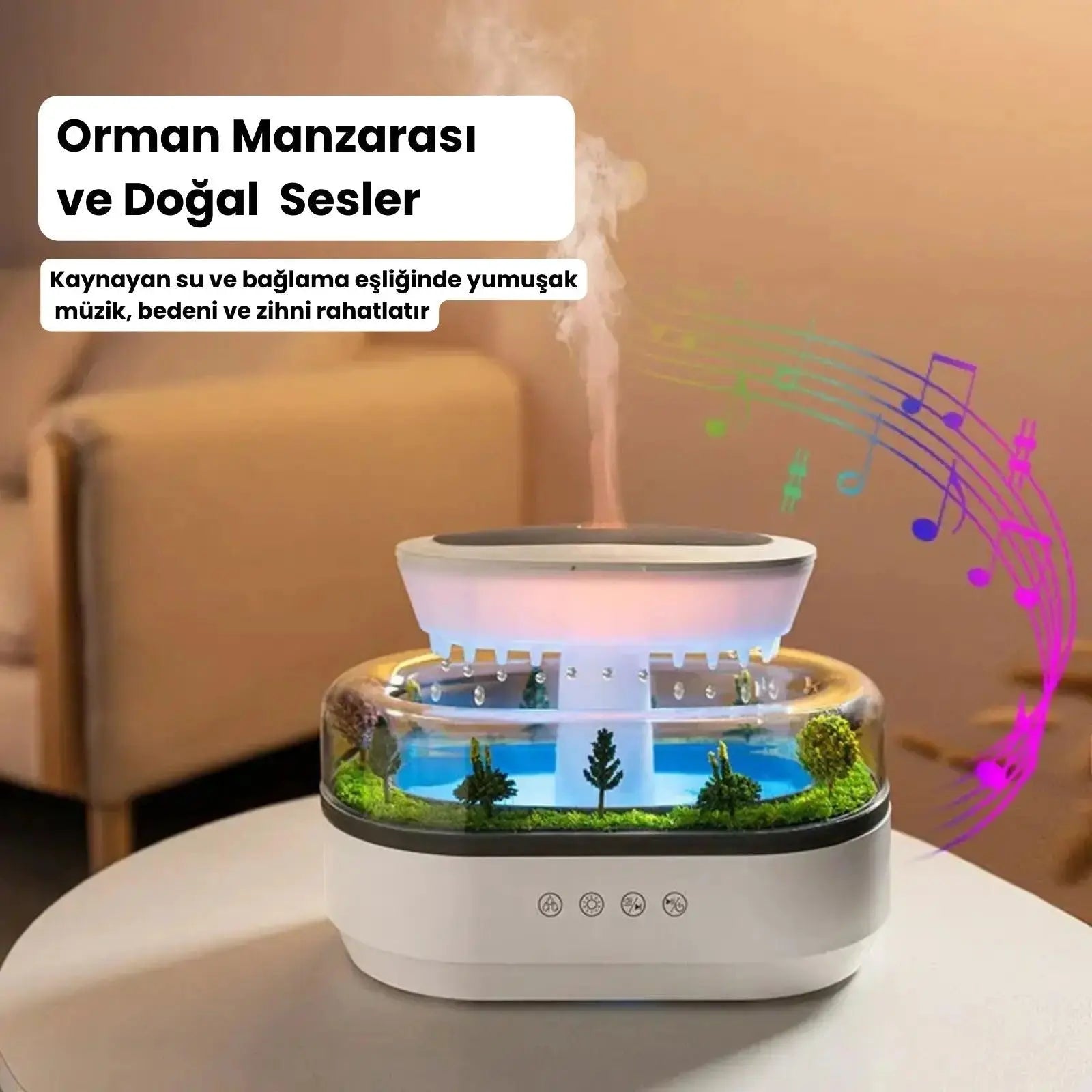 Yağmur Ormanı Aromaterapi Difüzör – Kişiye Özel Hediye | NISHORA