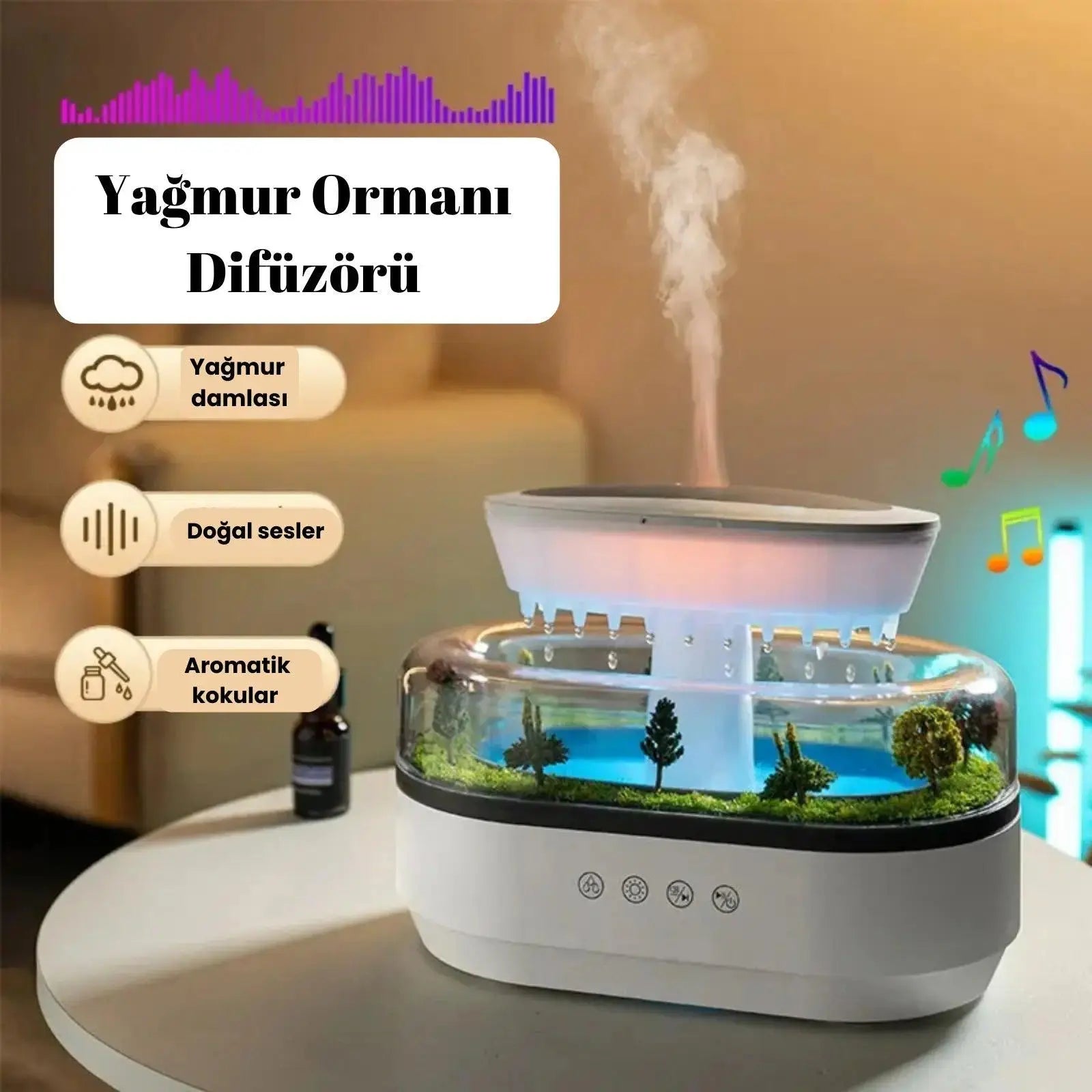 Yağmur Ormanı Aromaterapi Difüzör – Kişiye Özel Hediye | NISHORA